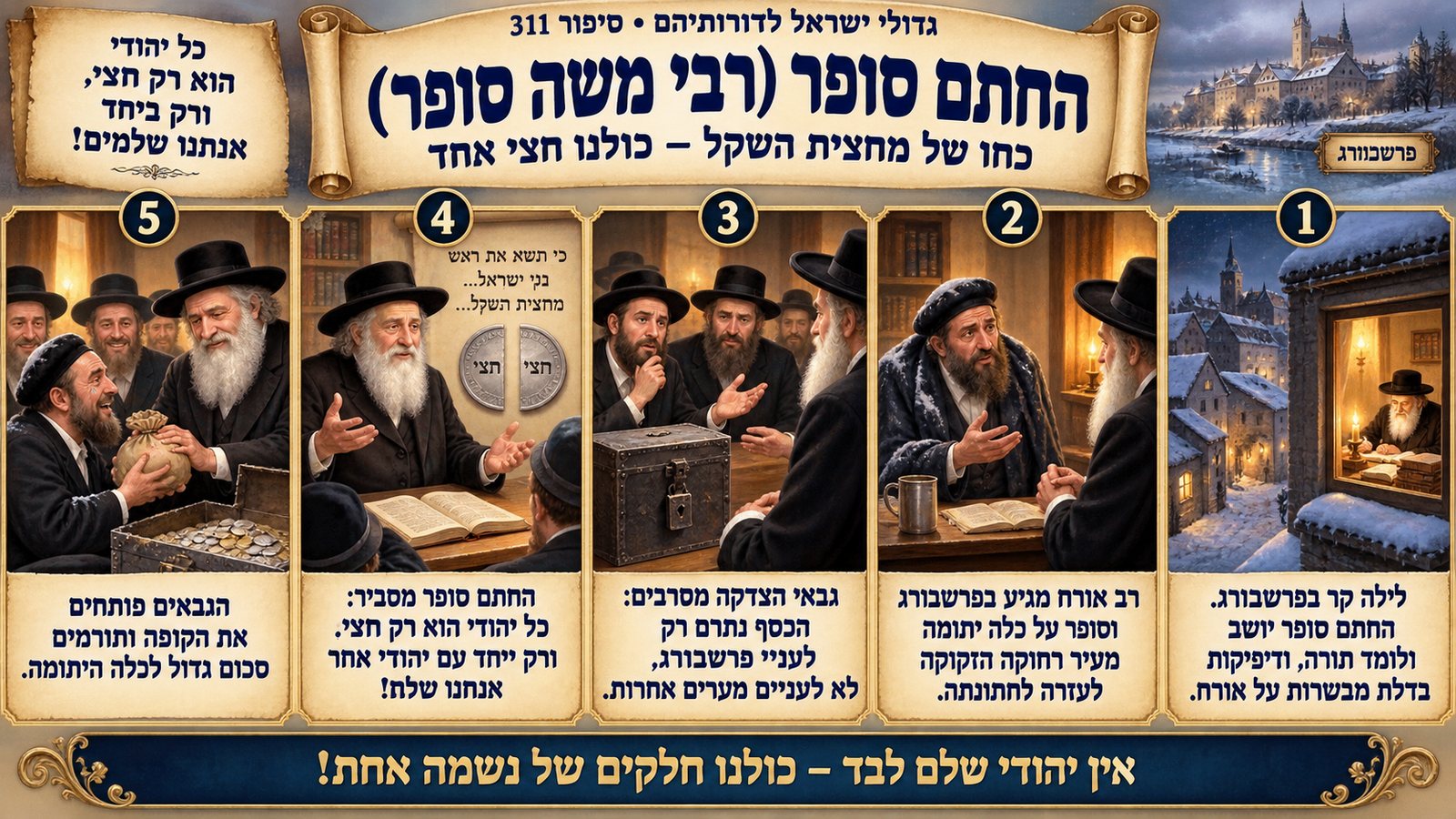 תמונת סיכום — אחרונים: החתם סופר (רבי משה סופר)